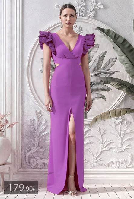 vestidos orquidea tirante ancho centro